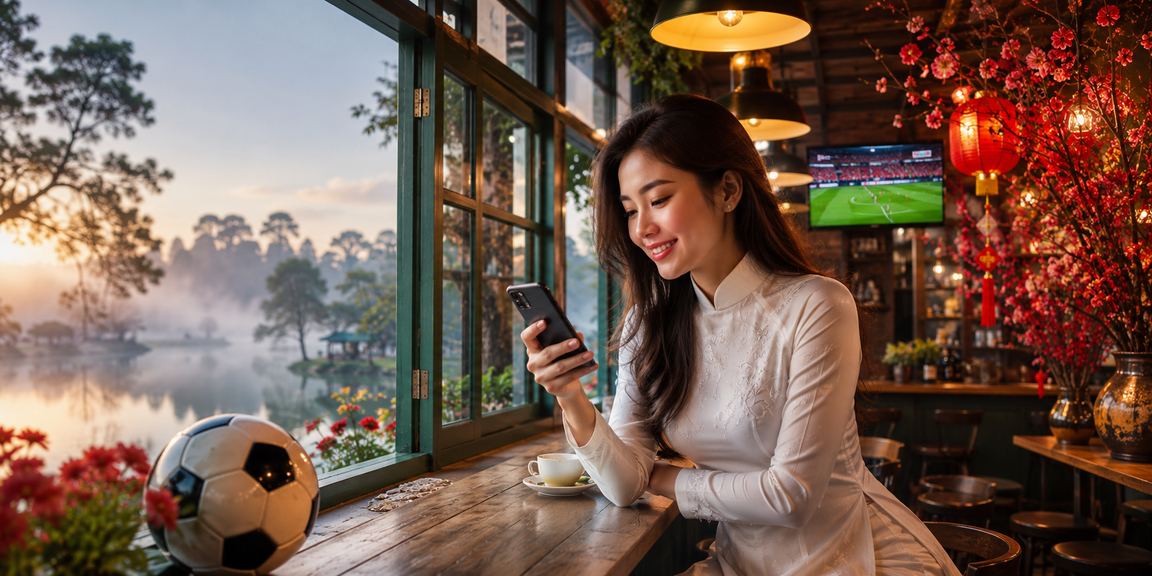 Khán giả theo dõi trận đấu bóng đá và kèo thể thao tại Đà Lạt