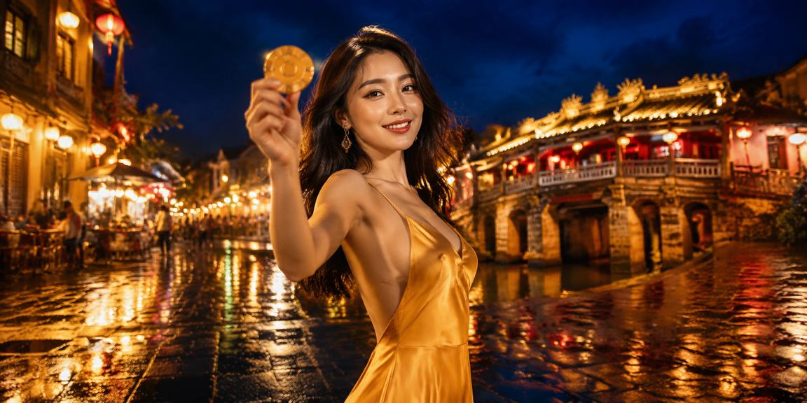Người dùng tại Hội An theo dõi kèo thể thao qua điện thoại vào buổi tối